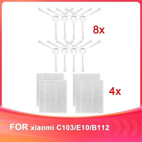 Accessoires compatibles avec les robots aspirateurs et laveurs de sols Xiaomi C103/E10/B112 : filtre pour brosse latérale (version améliorée 3C) (1/5)