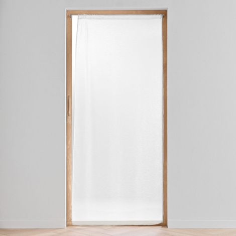 Voilage Passe-Tringle "Lisséa" 90x200cm Blanc (1/4)