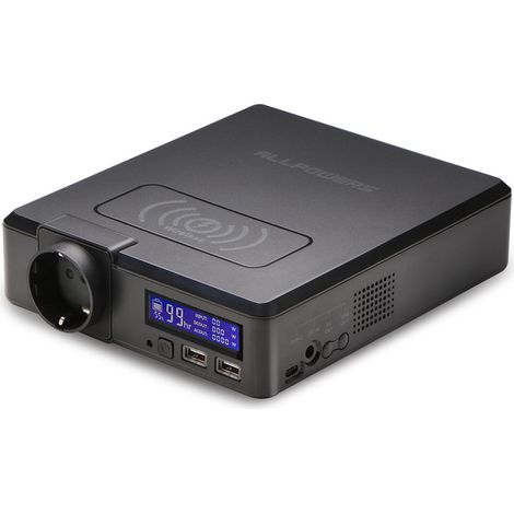 Allpowers – Centrale électrique portable 200 W 154 Wh – Batterie Li-ion – Sortie AC 200 W – Charge USB-C 60 W – Idéal camping et situations d'urgence (1/5)
