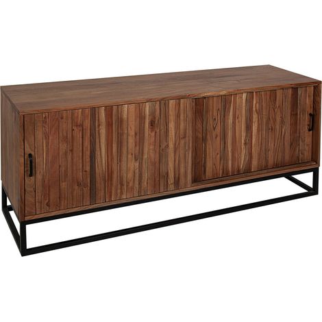 Buffet Romimex Marrone Legno di acacia 40 x 60 x 140 cm (1/4)
