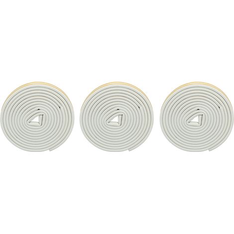 Lot de 3 joints d'étanchéité épais, isolants, anti-choc et auto-adhésifs pour portes de garage et fenêtres. (1/5)