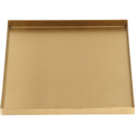 Plateau en Acier Inoxydable Doré pour Bijoux, Maquillage, Restauration et Organisateur de Bar (1/5)