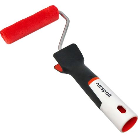 Mini Rouleau de Peinture de 11 cm traité au téflon Surface Protector, Rouleau de Peinture Objets et de Bricolage pour Vernis à Ongles d'eau et solvant, poignée Ergonomique Soft Touch (1/5)