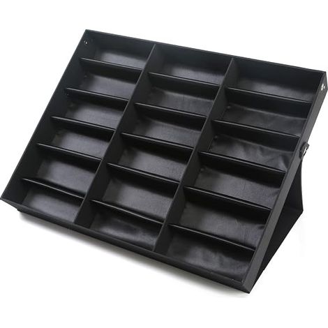 18 Slot Sunglasses Organizer Multi Display Case Jewelry Collection Case for Jewelry Collection sunglass glass watch (1/5)