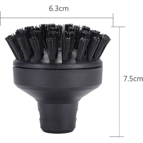 Petite brosse ronde pour nettoyeur vapeur Kärcher SC1 SC2 SC3 SC4 SC5 SC6 SC7 (2 Big Round Brush) (1/3)