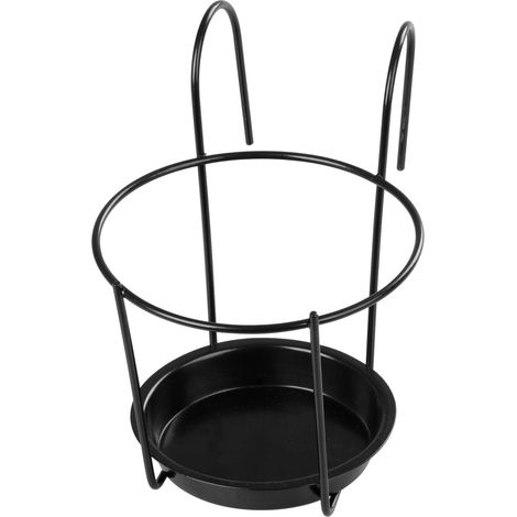 Halter BUMETA Extra strong, Aufhänger, Metall, für Blumentopf, für Geländer, mit Unterlage, 22 cm
