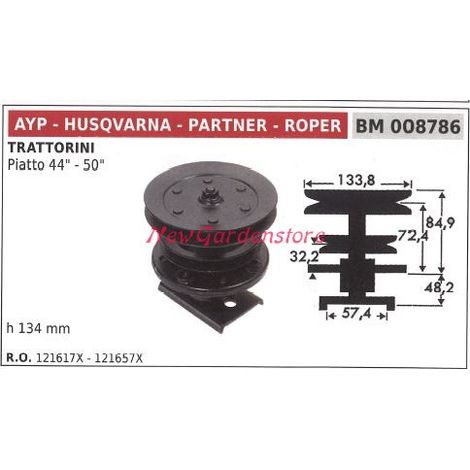 Mozzo portalama trattorino rasaerba tagliaerba piatto 44 50 AYP 008786