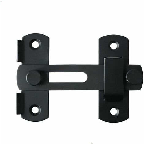 royaluxe - Loquet de porte à angle droit à 90 degrés pour portes et fenêtres (noir), (1/5)
