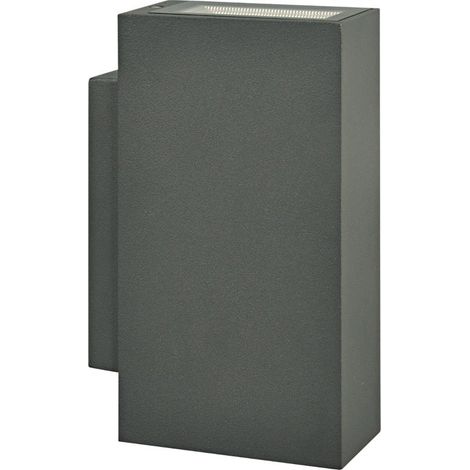 Applique murale de jardin, façade, vue de dessus et de dessous, ORLEAN LED IP44 4000K, graphite, Goldlux (1/4)