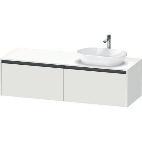Duravit Ketho.2 Konsolenwaschtischunterbau, Beckenausschnitt (1/4)