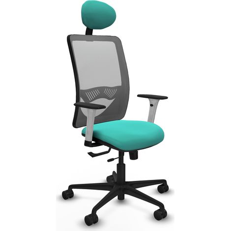 Chaise de bureau piqueras y crespo Zulema blanc support lombaire (1/2)