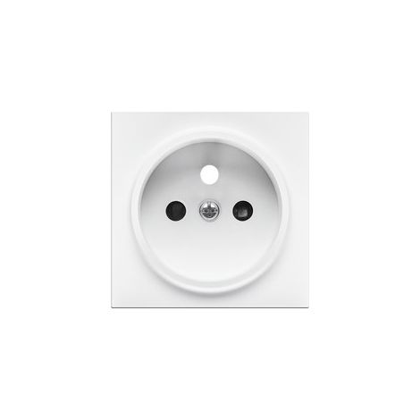 Coperchio singolo per presa per: SGZ1CM, SGZ1M: bianco opaco, simo