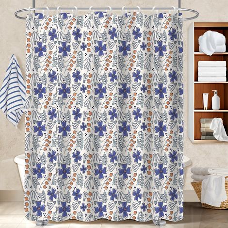Rideau de douche imperméable en polyester 180x180 léger voile de douche pour se sentir en vacances chez soi (1/5)