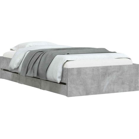Estructura de cama con almacenamiento Sonoma gris 80 x 200 cm vidaXL