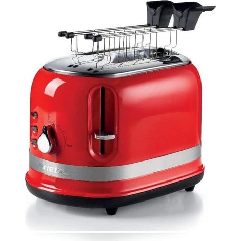 Grille-pain Rouge 2 Fentes 800W Moderne (1/2)