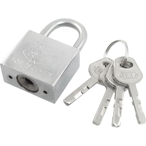 Porte bureau, 30 mm large, couleur argent, serrure sécurité avant 1,9'', hauteur avec 3 portes