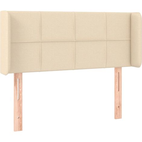Maison Exclusive - Testiera ad Orecchio Crema 103x16x78/88 cm in Tessuto (1/5)