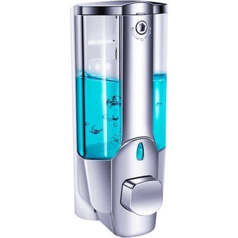 Dispenser di gel igienizzante per le mani a parete, dispenser a pompa da doccia da 350 ml (1/5)