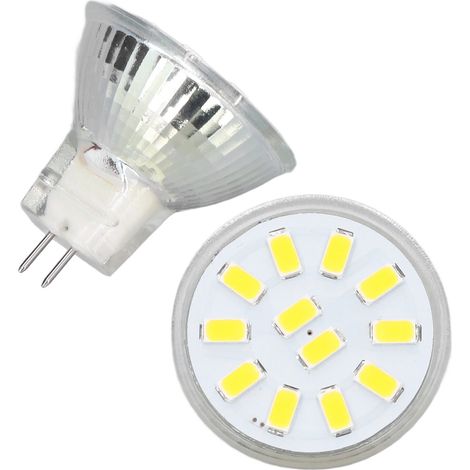 MR11 LED-Lampe, 3 W, 12 LEDs, 300 lm, 2-Pin-Sockel, CE- und RoHS-zertifiziert, warmweiß, für Einbaustrahler, Flutlichter, Schienensysteme und Gartenbeleuchtung – 4er-Pack (1/5)