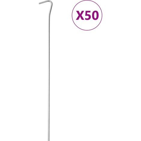 Zeltheringe 50 Stk. 30 cm Ø4 mm Verzinkter Stahl