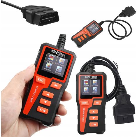 LCD-Autodiagnosegerät OBD II/eobd Kraft&Dele (1/5)