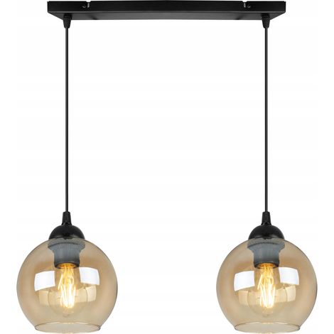 LÁMPARA COLGANTE MODERNA Y ELEGANTE CON BOLA DE CRISTAL
