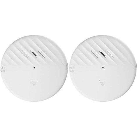 pair Détecteur de bris de verre, alarme de fenêtre avec alarme de 125 dB, alarme à capteur de vibration de fenêtre pour votre maison, bureau, garage, dortoir ou même camping-car (lot de 2)