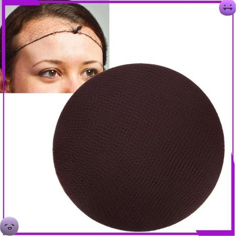 AUCUNE Casquette de perruque 144pcs Filet à Cheveux Bonnet de Perruque Jetable en Nylon de Cheveux beaute postiche Marron foncé (1/5)