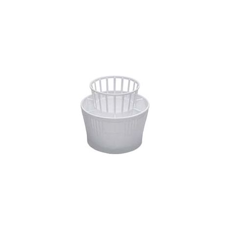 SCOLAPOSATE TONDO BIANCO- - ø cm.13x12h. - 8 pezzi STEFANPLAST