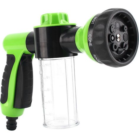 Pistolet de Nettoyage 8 Motifs: Outil Ultime pour Lavage Auto et Ménage (1/5)