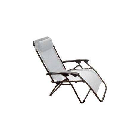 Fauteuil Pliant Automatique en Acier Blanc Fumé - cm.65x89x112h.