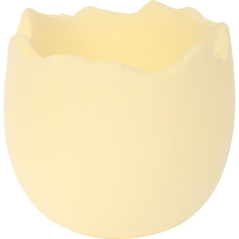 Contenitore in ceramica a forma di conchiglia per crescione, giallo, 8 cm (1/2)