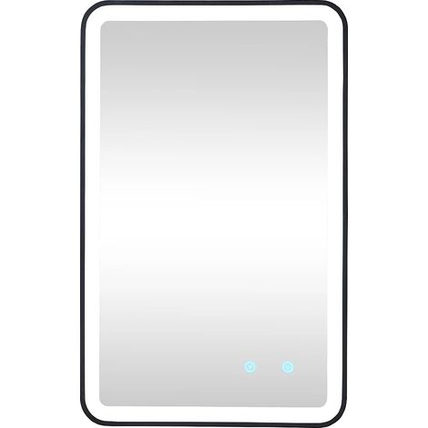 Miroir de salle de bain lumineux rectangulaire anti buée - 50x80 cm - LIMORICO (1/5)