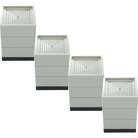 Rehausseurs de Meuble,Mobilier Ascenseur Pied Bed Riser Lit,pour Table ou Rehausseurs de Meubles Protège Sols et Surfaces Ajoute une Hauteur,4 Pièces(Size:7.8 11cm/4.3in) (1/5)