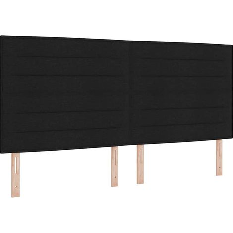 Maison Exclusive - Testiera Nero 200 cm Tessuto
