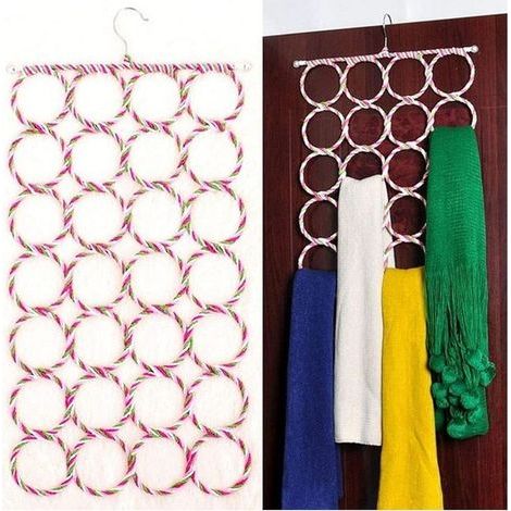Complément châles cintres ceintures foulards anneaux à cravate crochets organisateur de garde-robe (1/5)