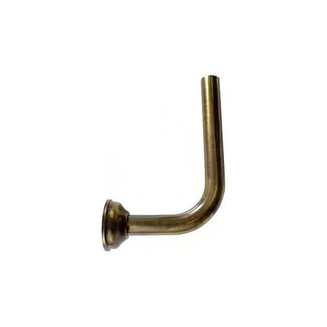 Tubo 90° Ø30 Con Rosone - Colore: Bronzato