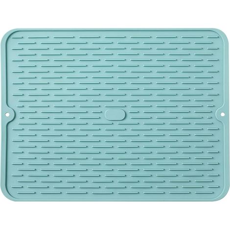 Tapis de cuisine grand format, résistant à la chaleur, en silicone antidérapant, pour évier, 40 x 30 cm, vert.-AquaForge (1/5)