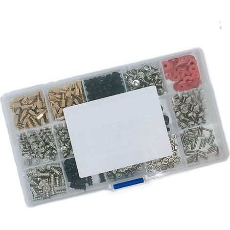 Assortimento di viti per computer, kit di rondelle distanziatrici in acciaio al carbonio per la riparazione e l'assemblaggio del telaio, 502 pezzi. (1/5)