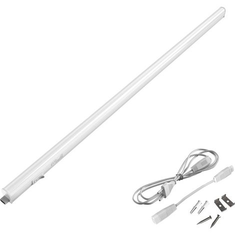 Briloner Lumière cuisine sous meuble extensible 118,7 cm 14 W 1400 lm 4000 K blanc neutre matériel de montage inclus blanc - Lampe pour armoire cuisine cave atelier