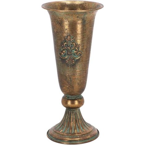Vase en métal vieilli Médicis Modèle 9 (1/2)