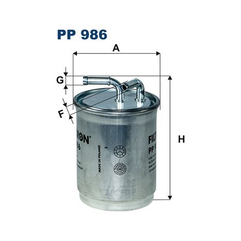 Kraftstofffilter PP986 Filtron