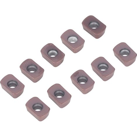 10 plaquettes carbure réversibles revêtues pour tournage bois, fraise CNC, porte-outil, inserts indexables, 10 pièces (1/5)
