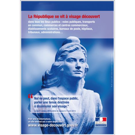 PANNEAU VISAGE DECOUVERT (DEV011) - Adhésif - 300 x 210 mm