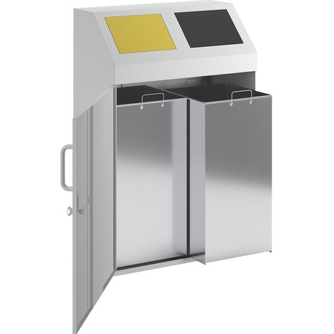 eurokraft pro, Armoire de tri des déchets, capacité 2 x 50 l,