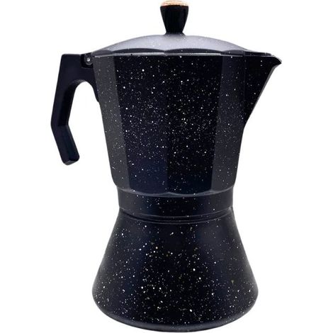 Cafetière Moka Expresso en Aluminium - 12 Tasses, Compatible pour Préparation de Café Authentique, Fixation Pratique, Lot de 1 Pièce (1/5)