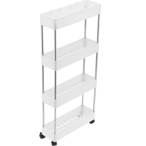 Étagère de rangement mobile pour salle de bain, étagère à condiments pour cuisine, bureau ou buanderie à domicile (1/5)