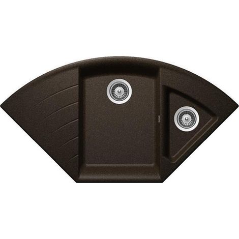 Schock Einbauspüle Cristadur Lotus C-150 A Bronze BRO Exzenterbedienung (1/3)