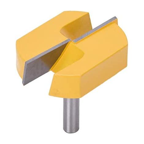MINKUROW 8 x 57 mm Fräser 8 Schaft Oberflächenhobeln Holzbearbeitung Fräser Schlitzwerkzeug Arbeitsplatten-Reinigungsmesser + (1/5)