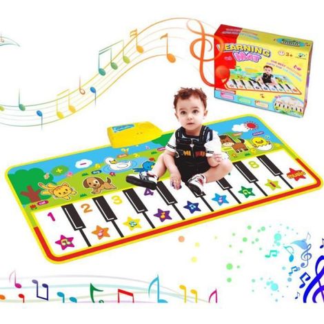 Tapis Piano - Tapis Musical Activité Bébé - Jouet Éducatif Main-Pied - 1 Pièce (1/4)